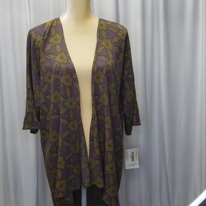Lularoe Lindsey purple & Green size small